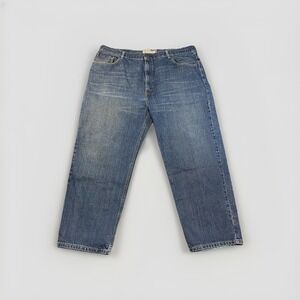 Levis 550 Jeans Mens 44x29 Blue Medium Wash Denim Relaxed Fit Tapered Leg